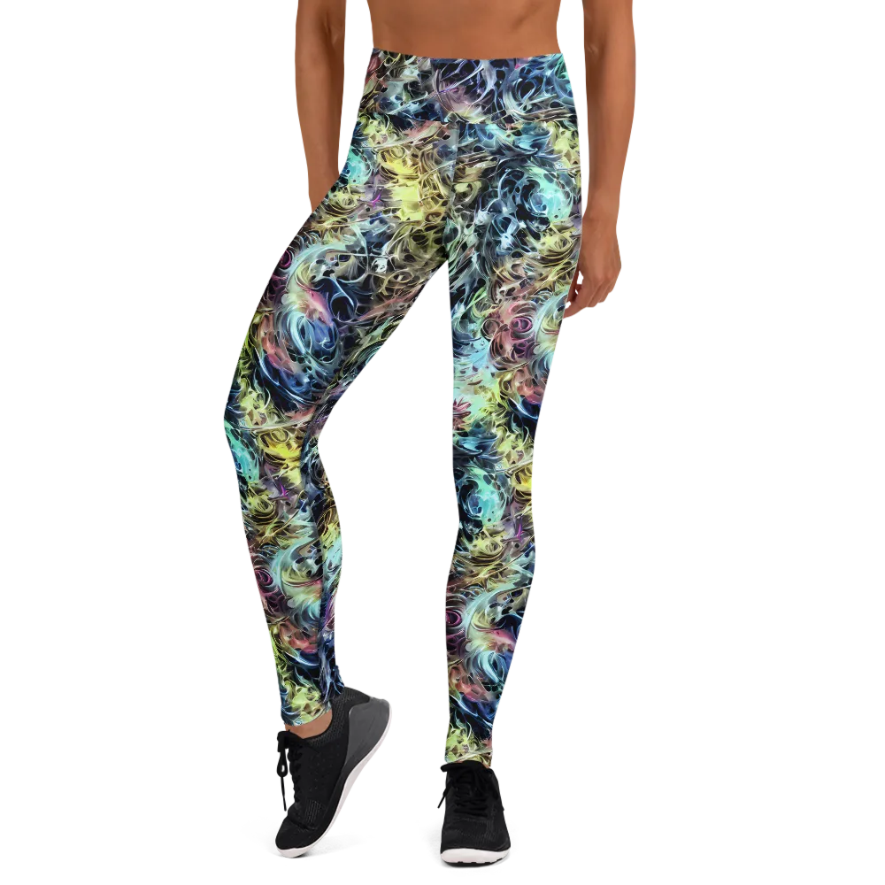 Chromatic Tempest on Yoga Leggings — Front