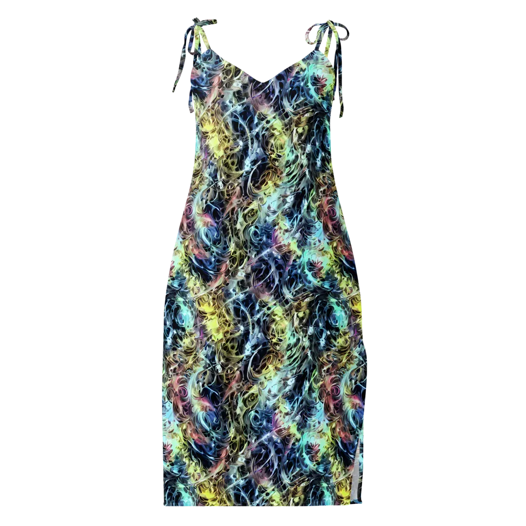 Chromatic Tempest on Slip Dress — Front