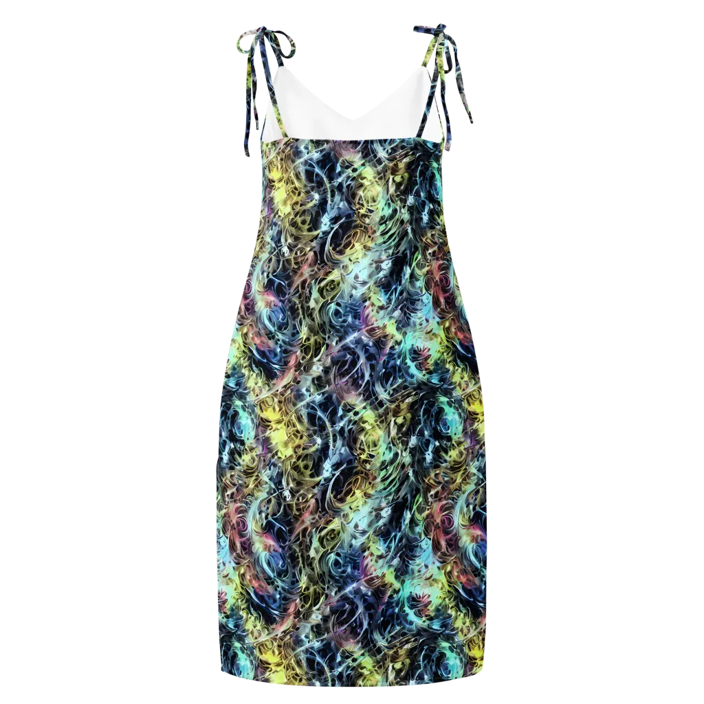 Chromatic Tempest on Slip Dress — Back