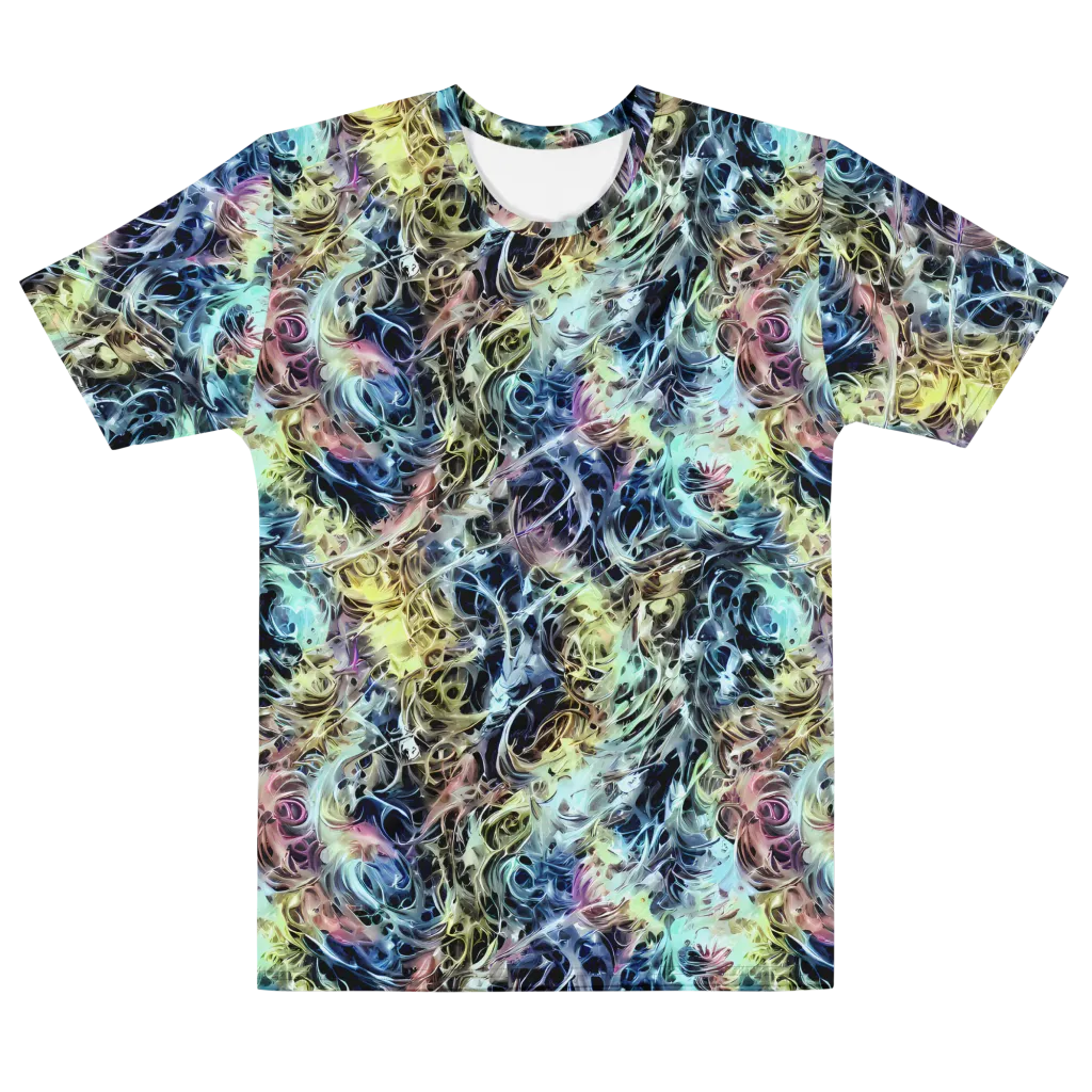 Chromatic Tempest on Men's Cotton Crew Neck T-Shirt — Front