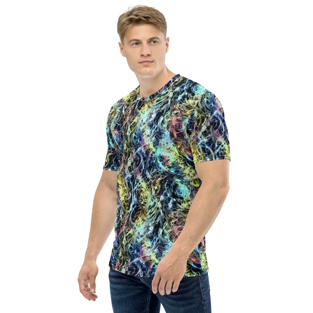 Chromatic Tempest on Men's Crew Neck T-Shirt — Left