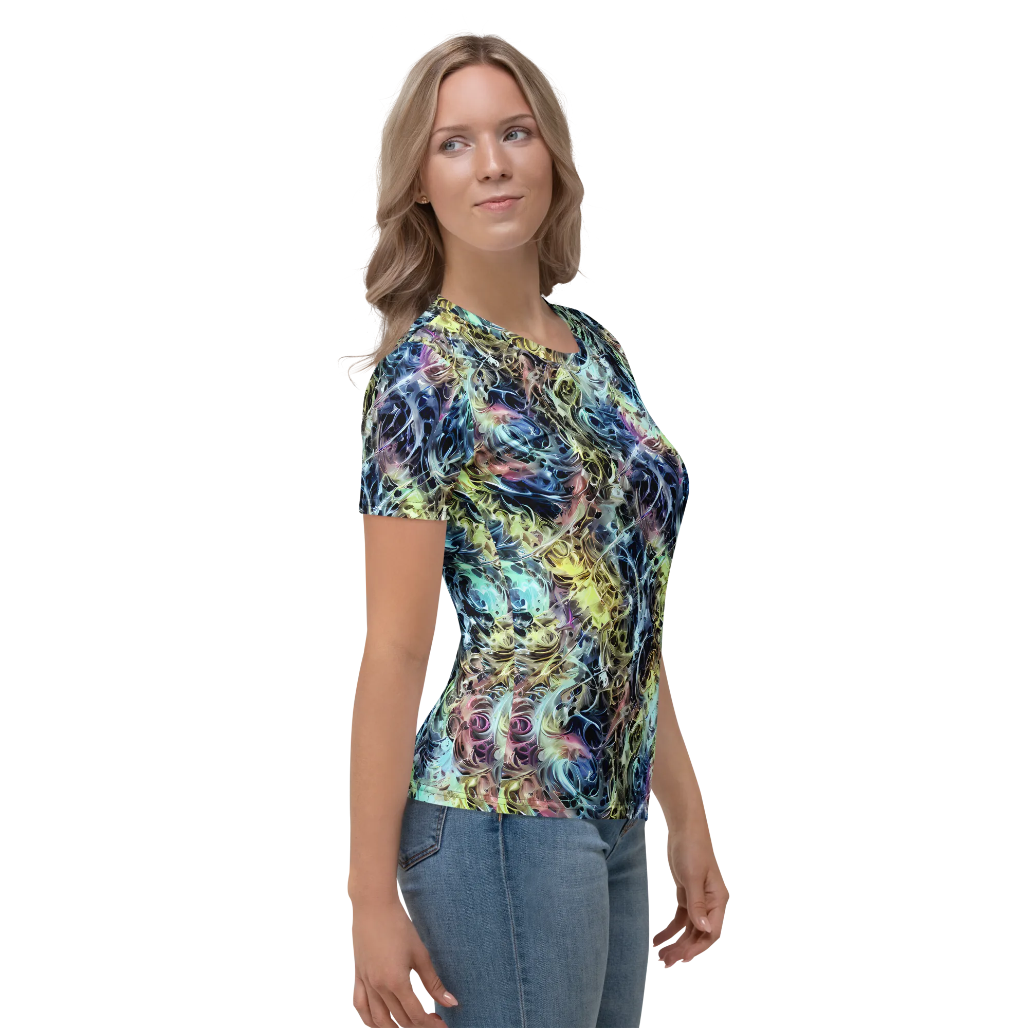 Chromatic Tempest on Women's Crew Neck T-Shirt — Right