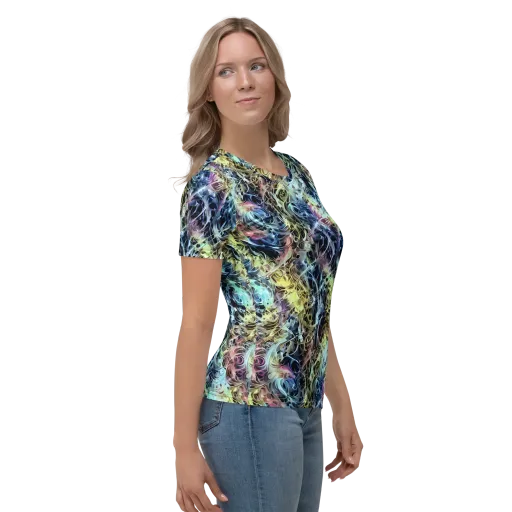 Chromatic Tempest on a Women's Crew Neck T-Shirt