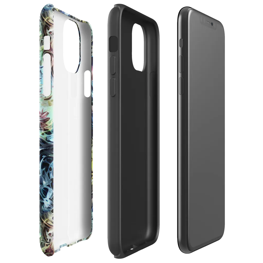 Chromatic Tempest on Tough Case for iPhone® — Right