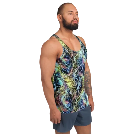 Chromatic Tempest on a Men's Tank Top