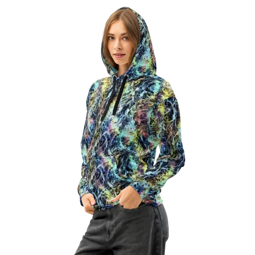 Chromatic Tempest on a Cotton Hoodie