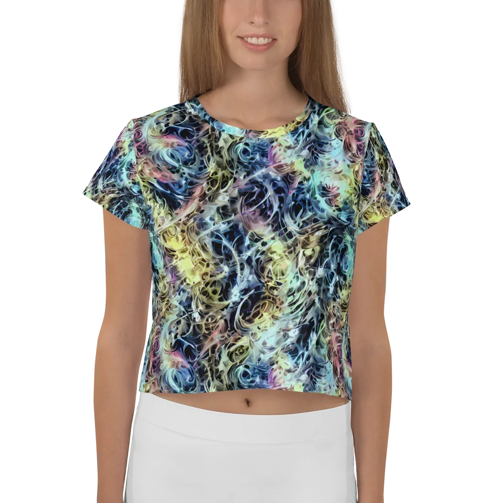 Chromatic Tempest on Crop Tee — Front