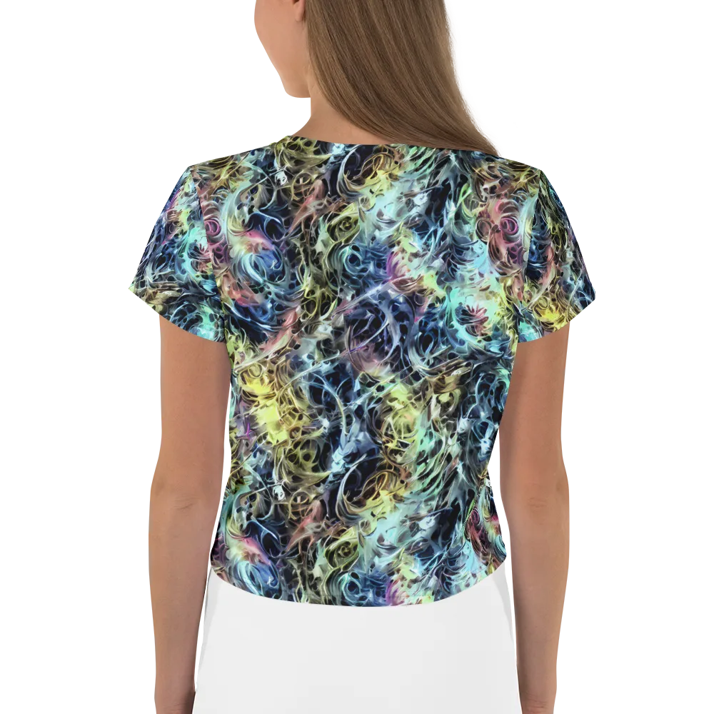 Chromatic Tempest on Crop Tee — Back