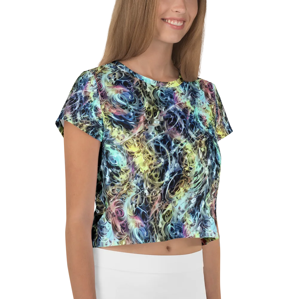 Chromatic Tempest on Crop Tee — Right