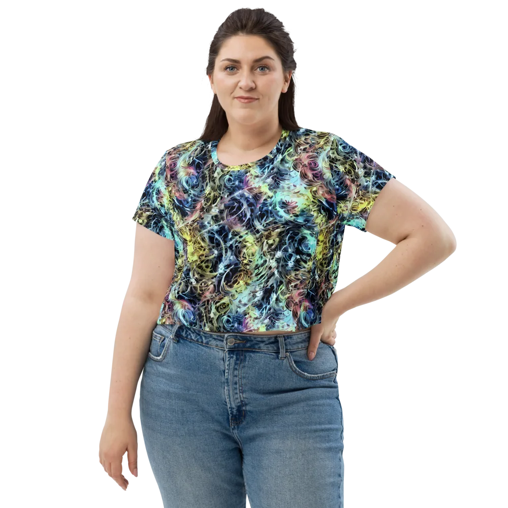 Chromatic Tempest on Crop Tee — Front