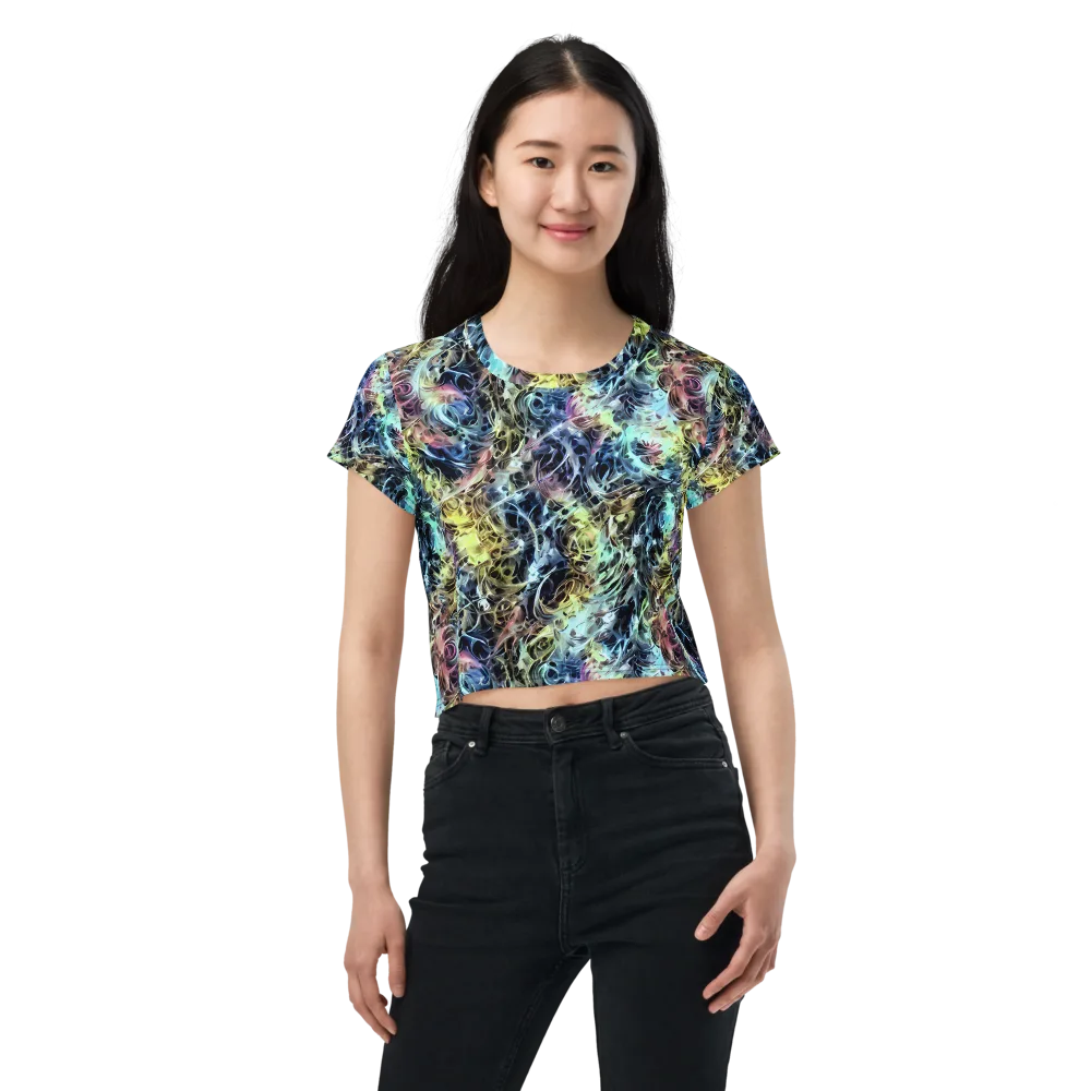 Chromatic Tempest on Crop Tee — Front