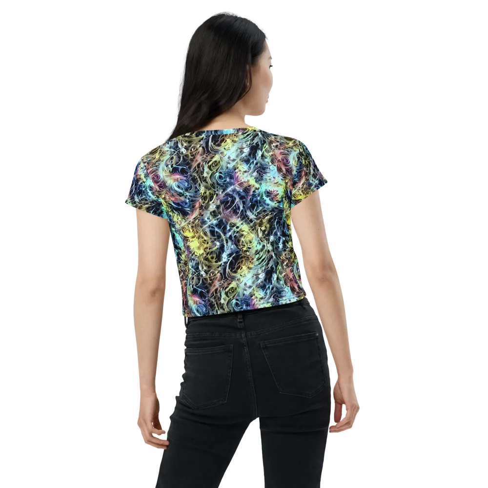 Chromatic Tempest on Crop Tee — Back