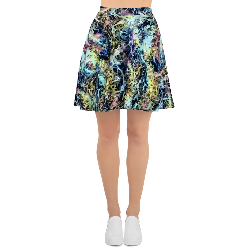 Chromatic Tempest on Skater Skirt — Front