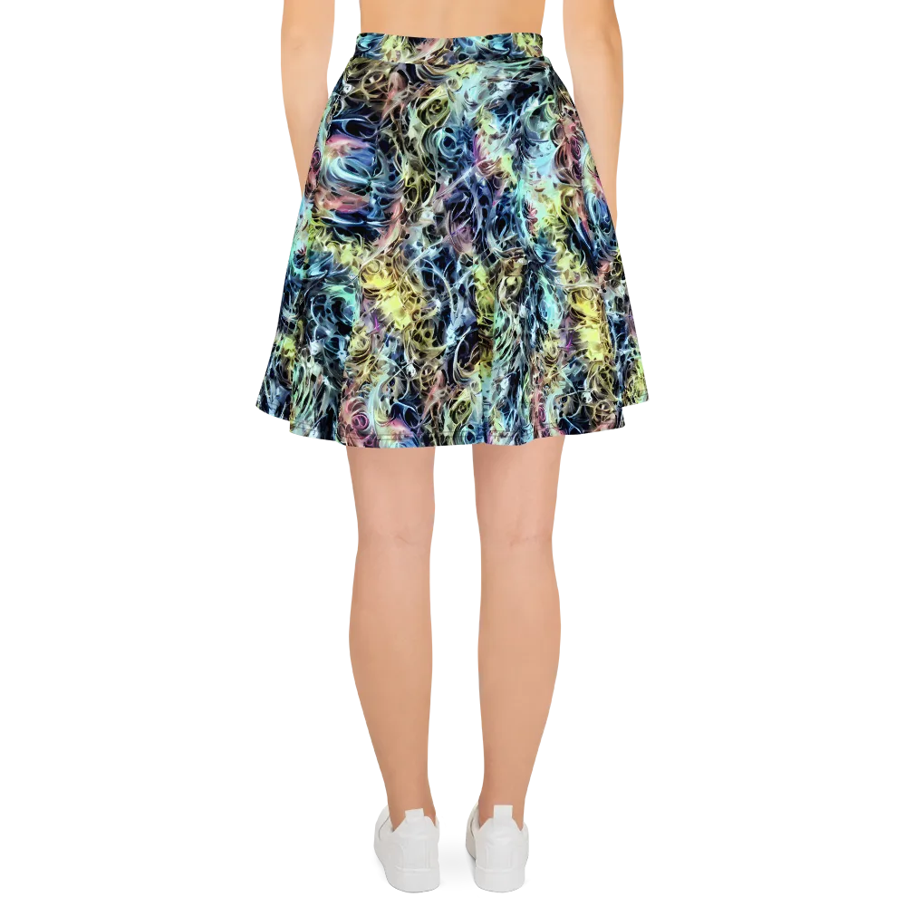 Chromatic Tempest on Skater Skirt — Back