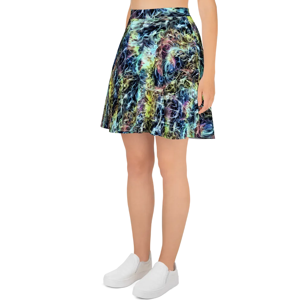 Chromatic Tempest on Skater Skirt — Left
