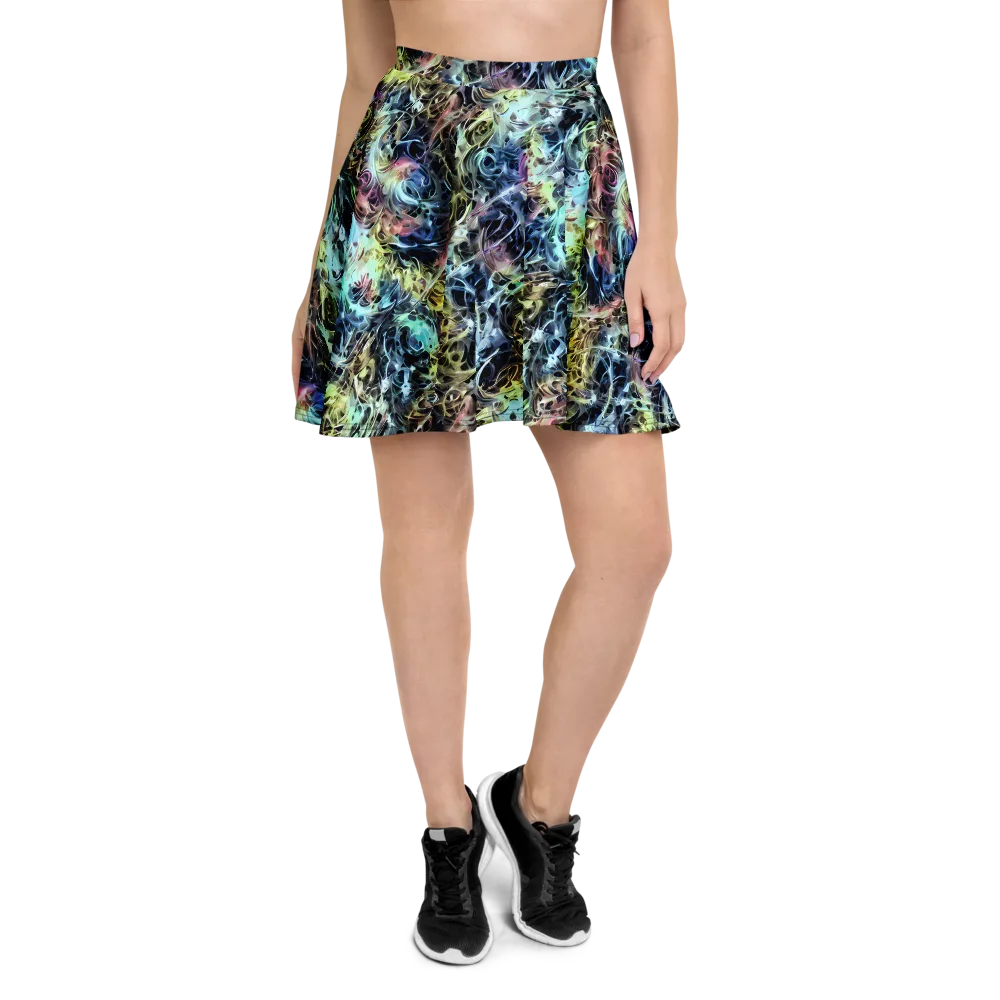 Chromatic Tempest on Skater Skirt — Front