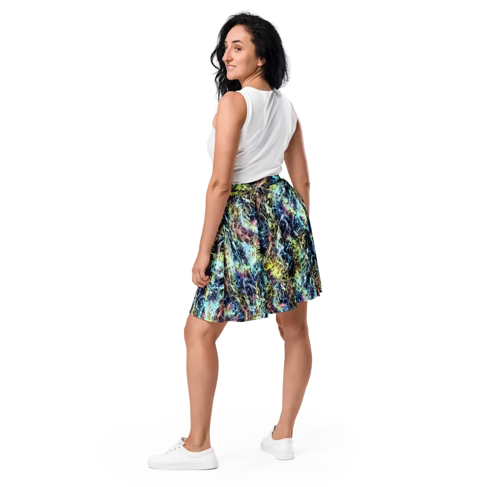 Chromatic Tempest on Skater Skirt — Back