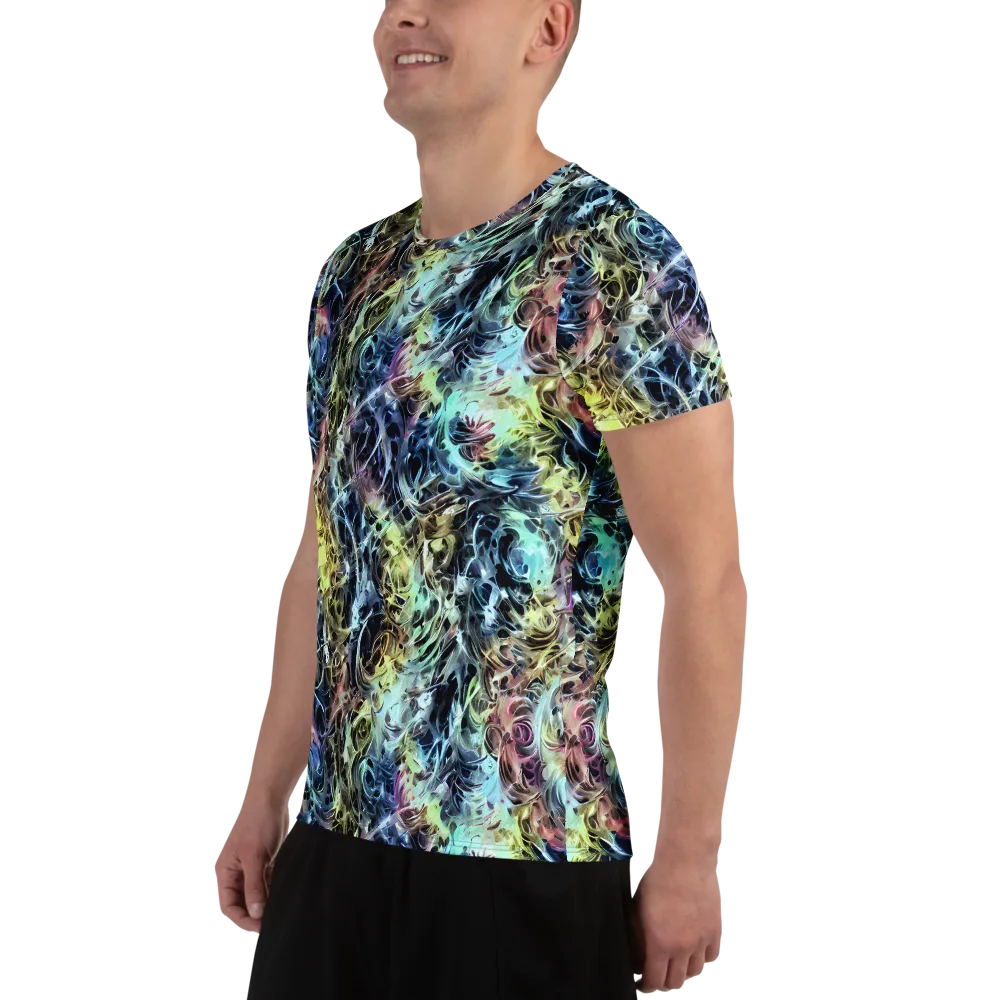 Chromatic Tempest on Men's Athletic T-Shirt — Left