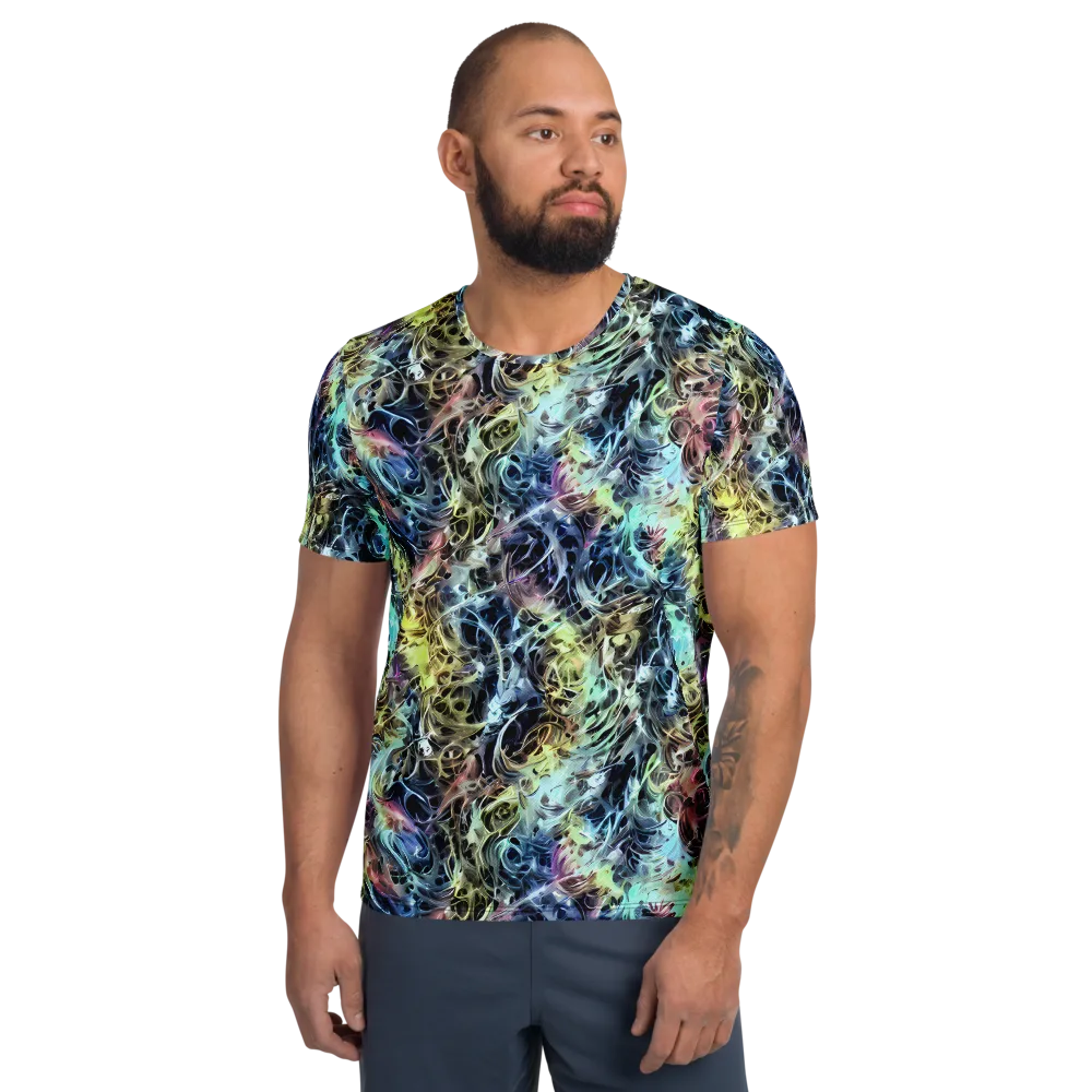 Chromatic Tempest on Men's Athletic T-Shirt — Front