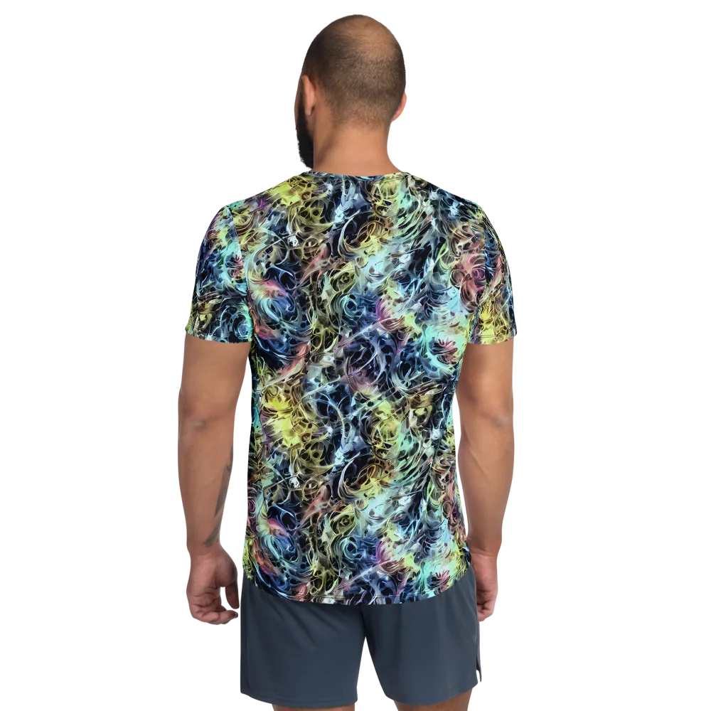 Chromatic Tempest on Men's Athletic T-Shirt — Back