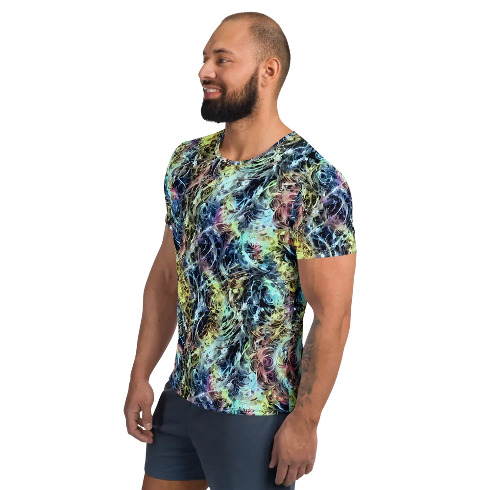 Chromatic Tempest on Men's Athletic T-Shirt — Left