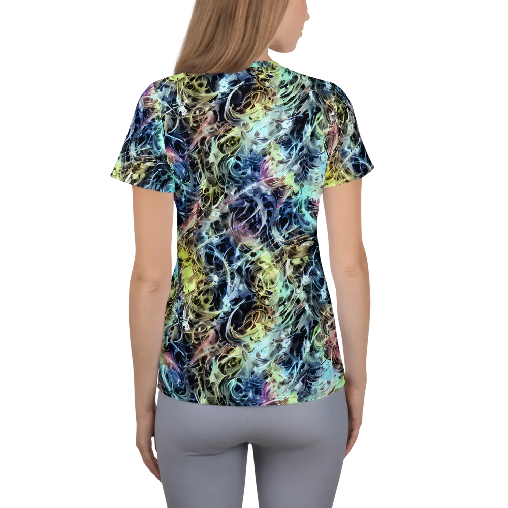 Chromatic Tempest on Women's Athletic T-Shirt — Back