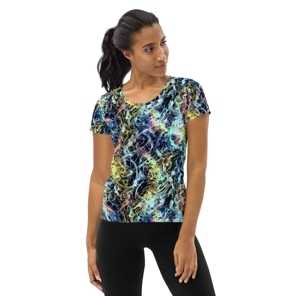 Chromatic Tempest on Women's Athletic T-Shirt — Front