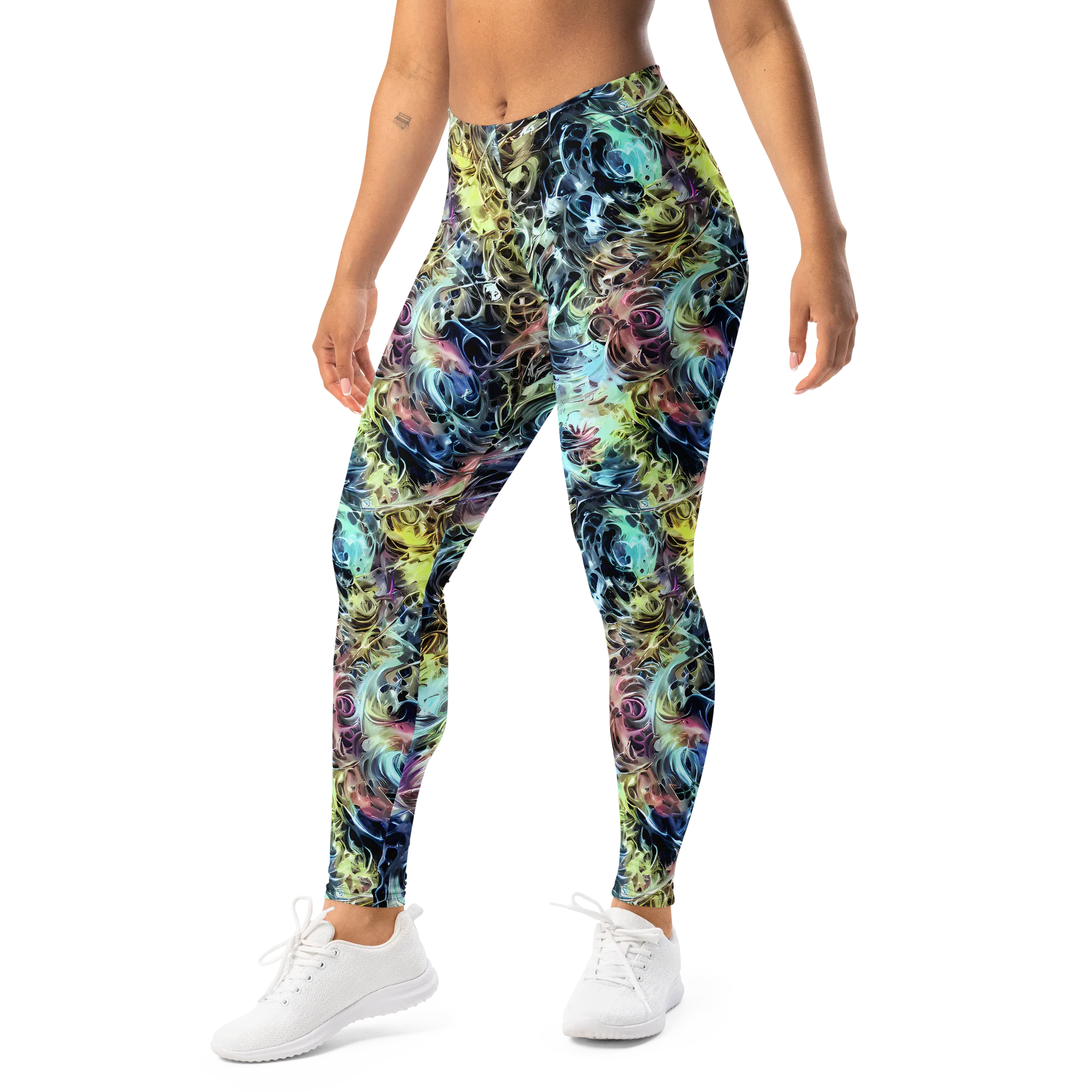 Chromatic Tempest on Leggings — Left Front