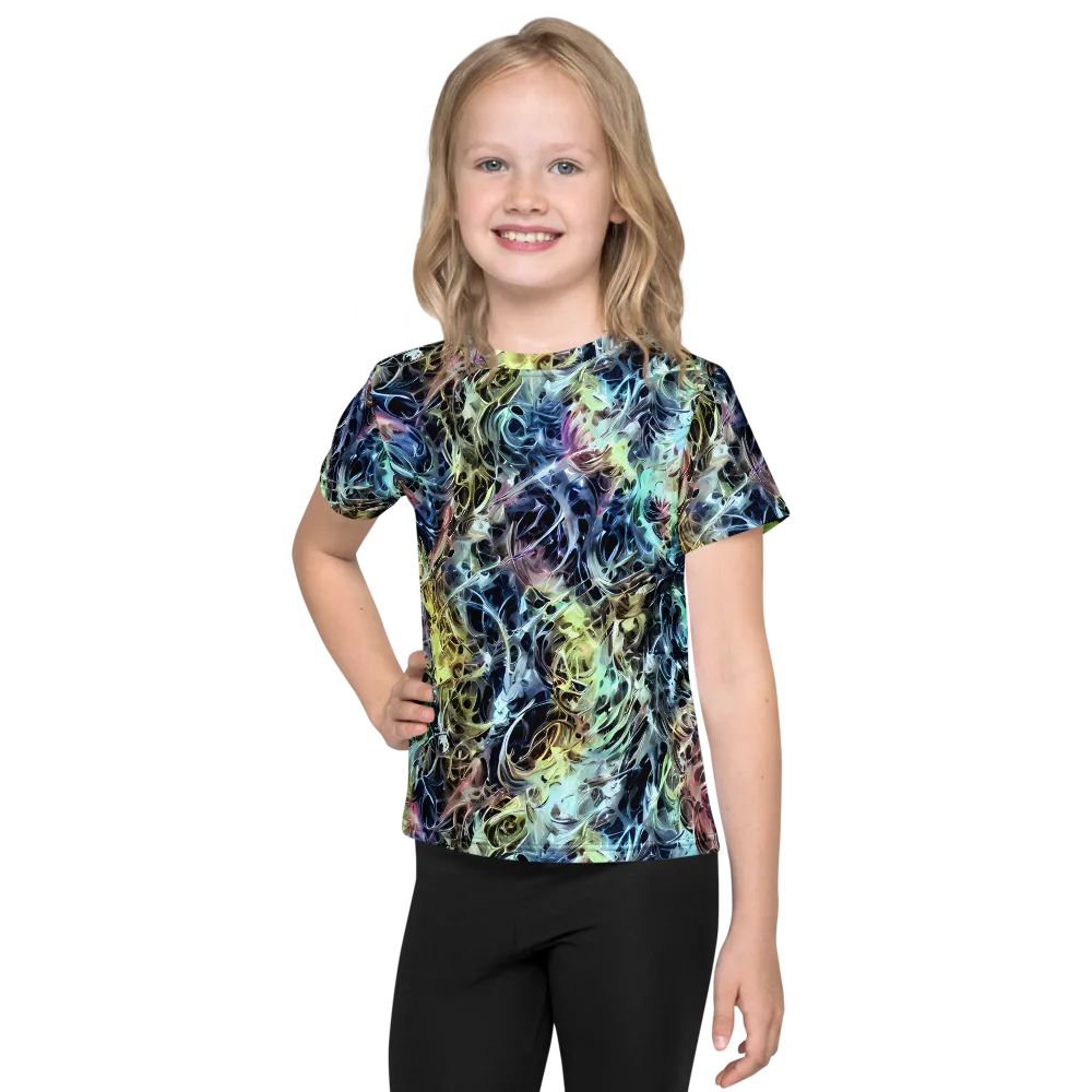 Chromatic Tempest on Kids Crew Neck T-Shirt — Front