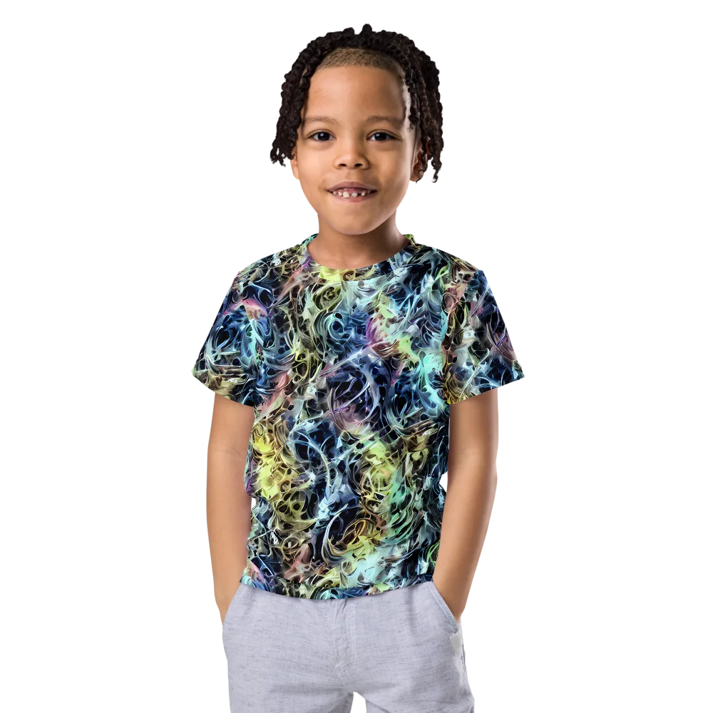 Chromatic Tempest on Kids Crew Neck T-Shirt — Front