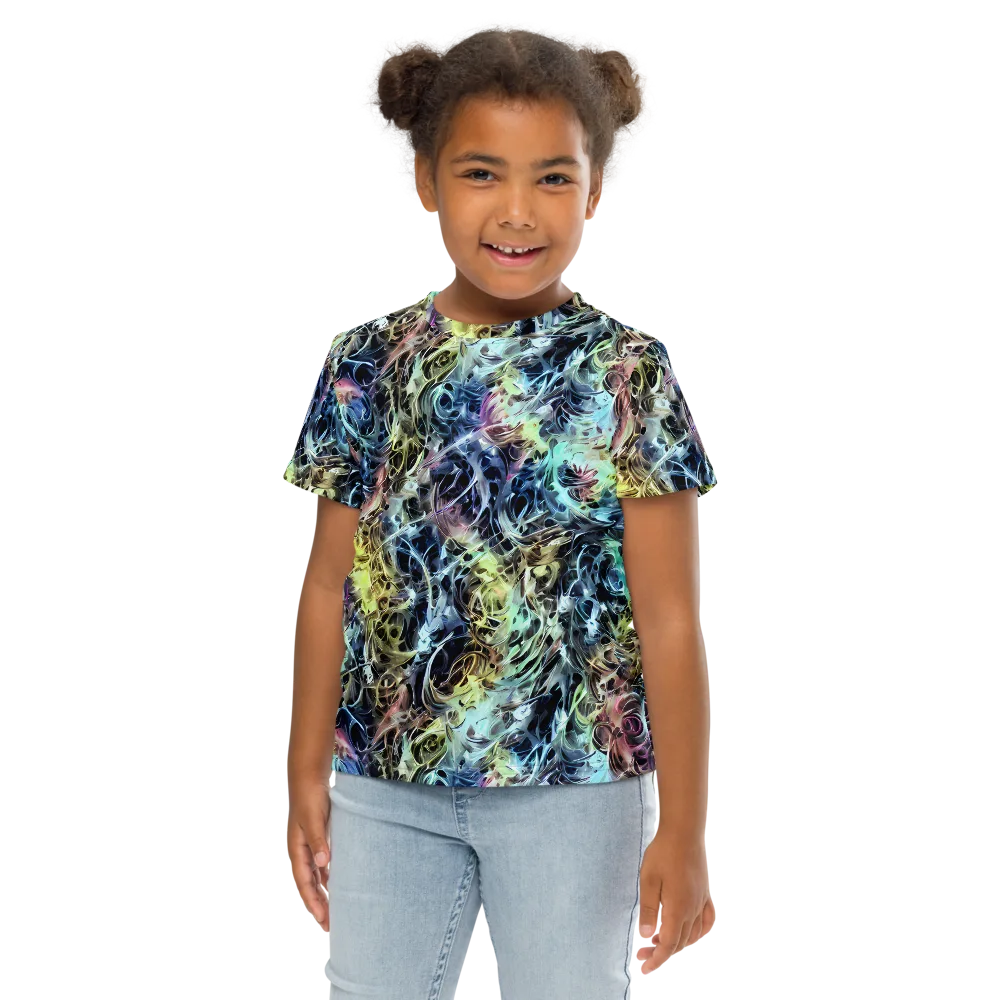 Chromatic Tempest on Kids Crew Neck T-Shirt — Front