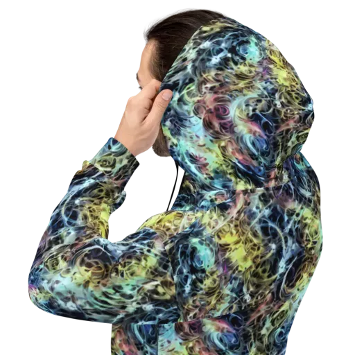 Chromatic Tempest on a Hoodie