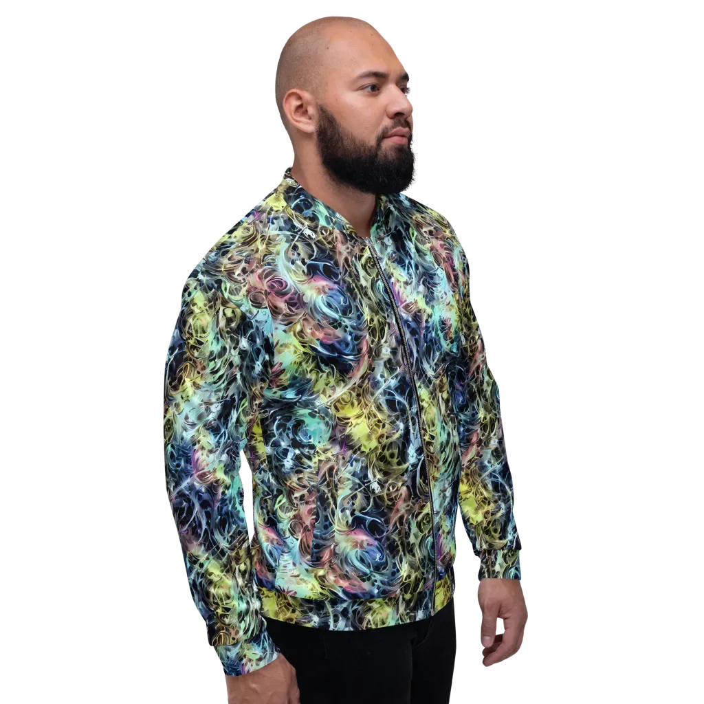 Chromatic Tempest on Bomber Jacket — Right