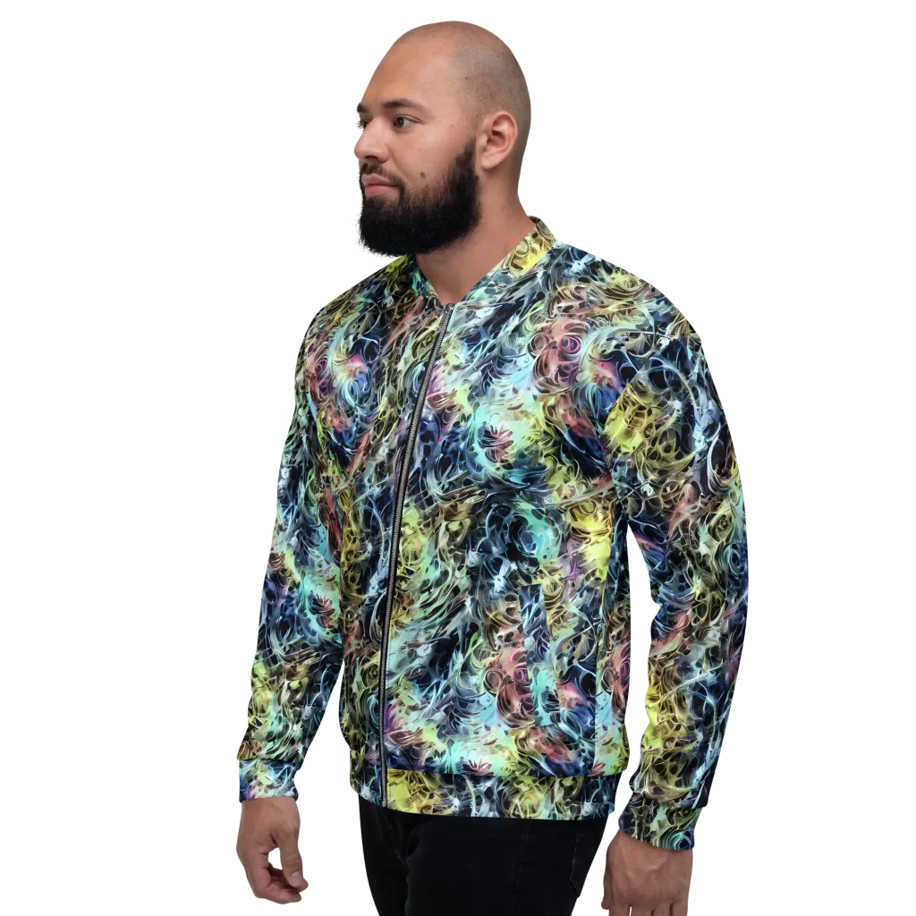 Chromatic Tempest on Bomber Jacket — Left