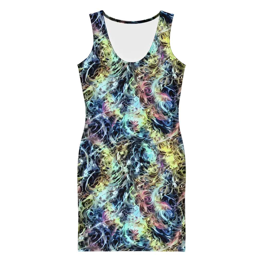 Chromatic Tempest on Bodycon Dress — Front