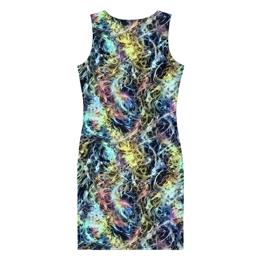 Chromatic Tempest on Bodycon Dress — Back