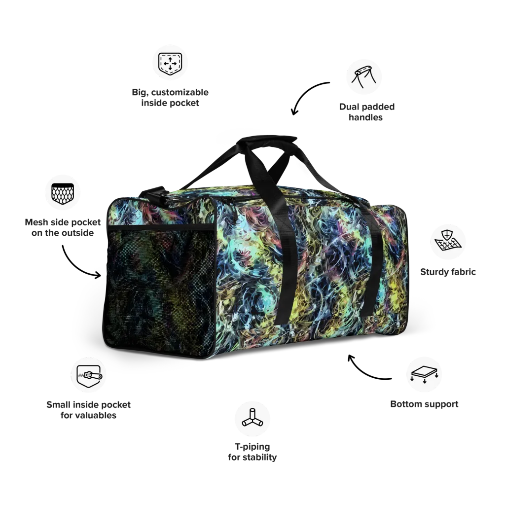 Chromatic Tempest on Duffle Bag — Right Front