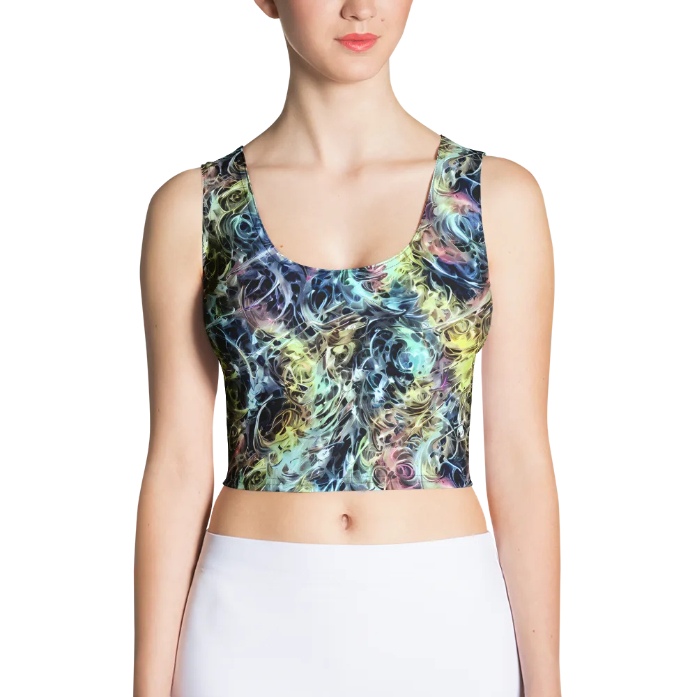 Chromatic Tempest on Crop Top — Front