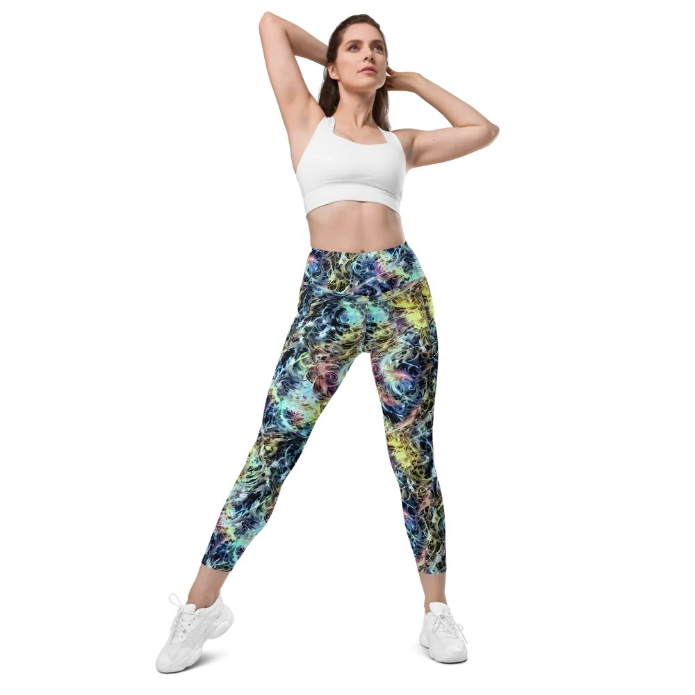 Chromatic Tempest on Leggings with Pockets — Front