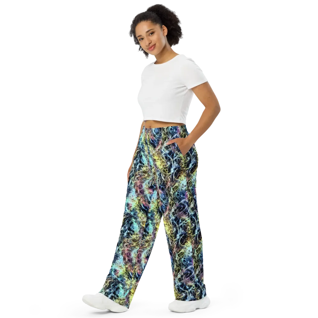 Chromatic Tempest on Wide-Leg Pants — Left Front