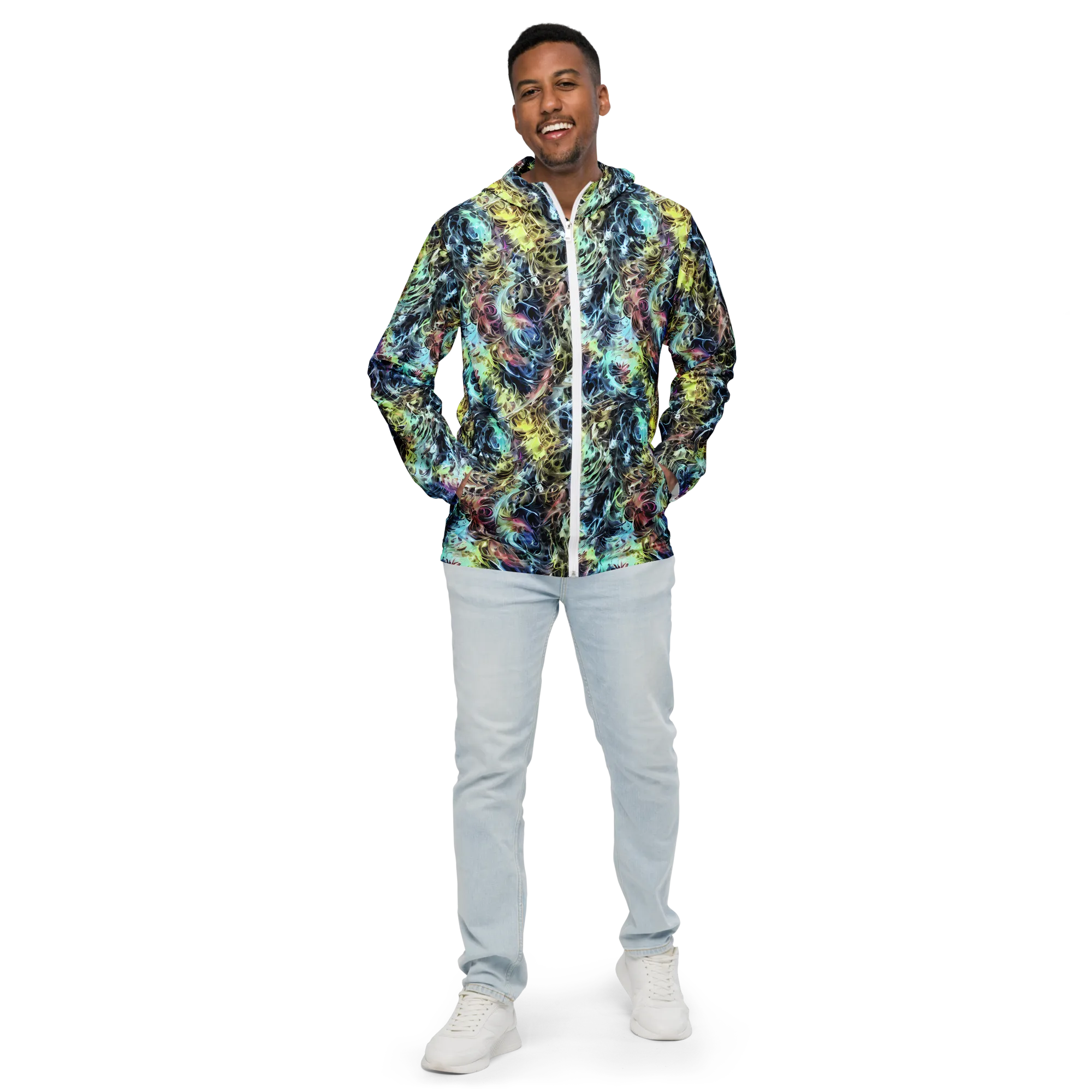Chromatic Tempest on Men's Windbreaker — Front