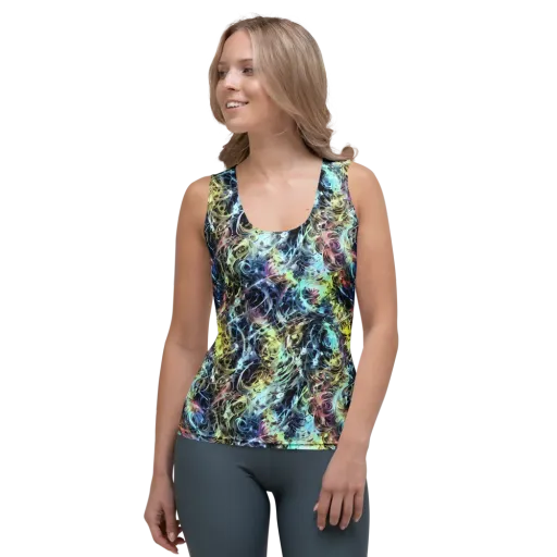 Chromatic Tempest on a Women's Tank Top