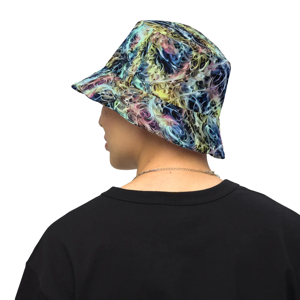 Chromatic Tempest on Reversible Bucket Hat — Back Inside