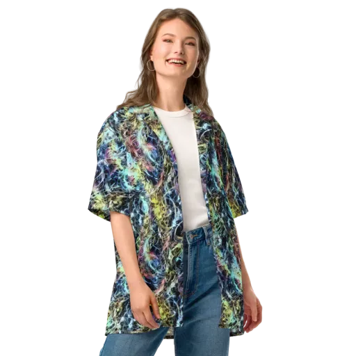Chromatic Tempest on a Button Shirt