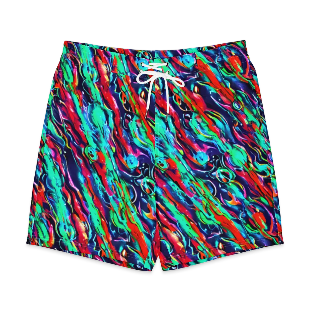Afterglow Frenzy on Men's Board Shorts — Front