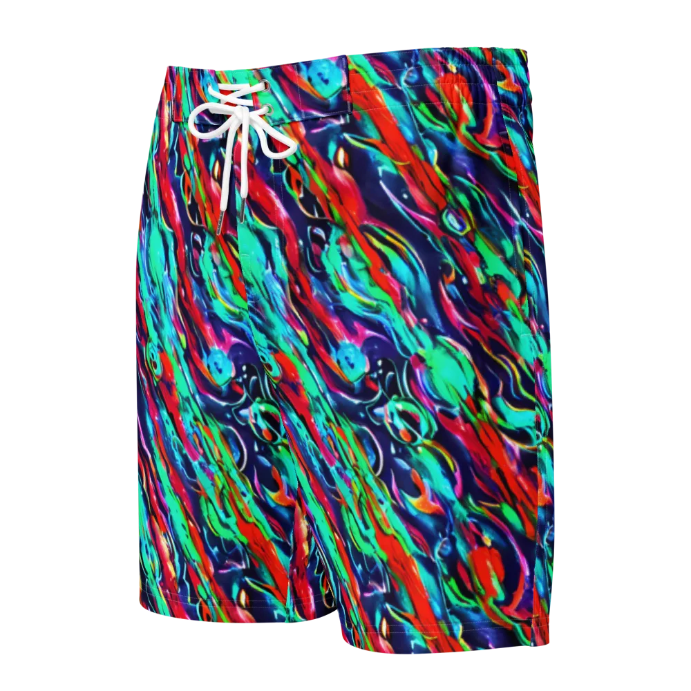 Afterglow Frenzy on Men's Board Shorts — Front