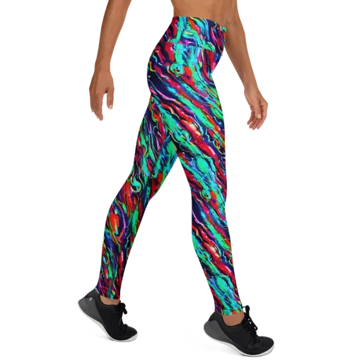 Afterglow Frenzy on a Yoga Leggings