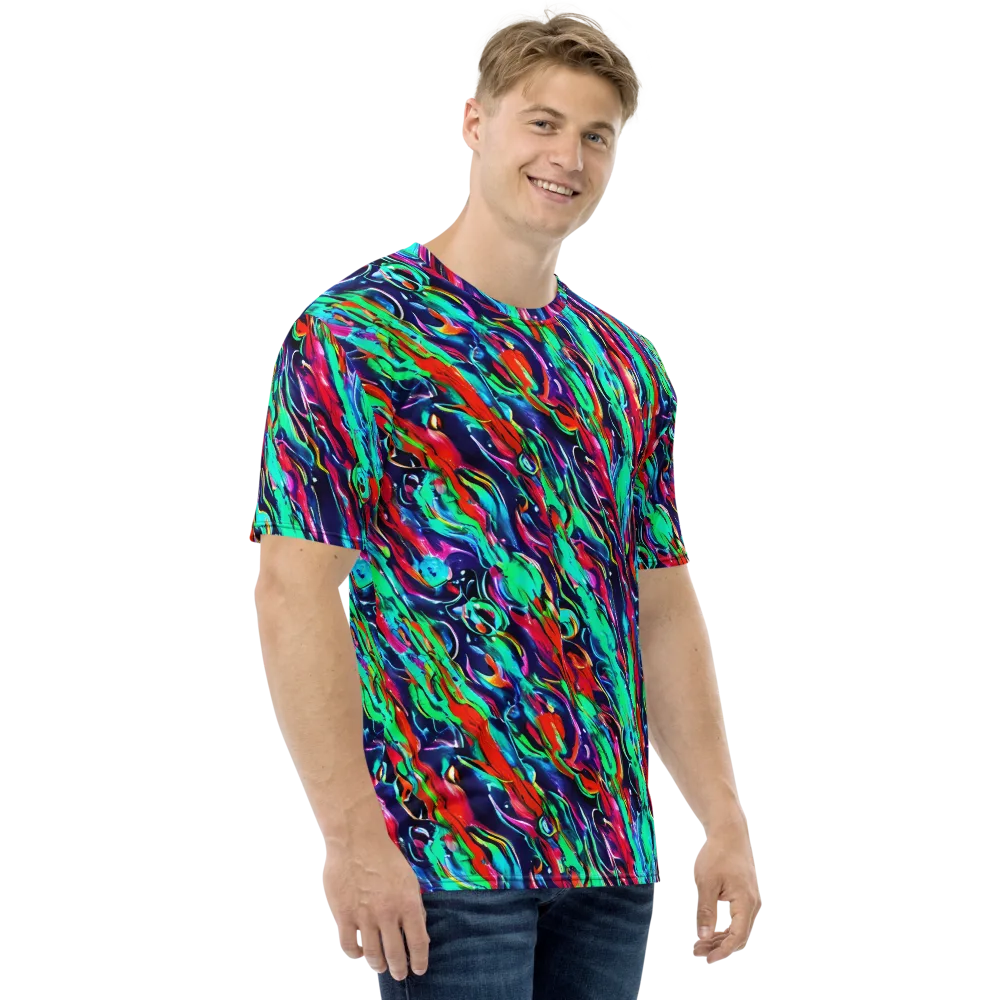 Afterglow Frenzy on Men's Crew Neck T-Shirt — Right