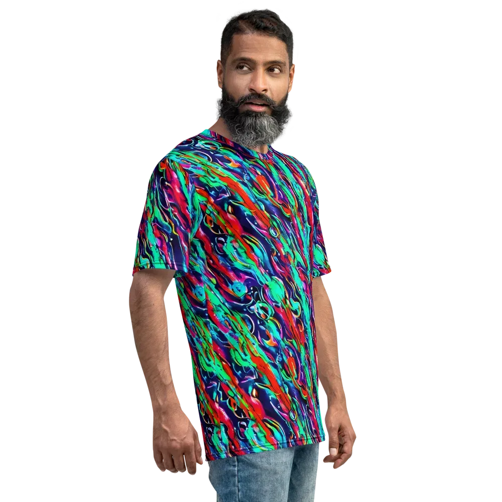 Afterglow Frenzy on Men's Crew Neck T-Shirt — Right