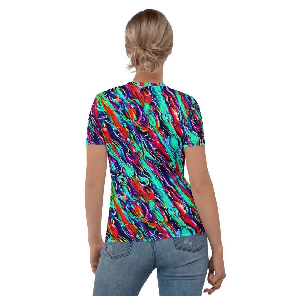 Afterglow Frenzy on Women's Crew Neck T-Shirt — Back